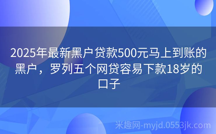 2025年黑戶最新口子申請(qǐng)指南，初學(xué)者與進(jìn)階用戶通用步驟